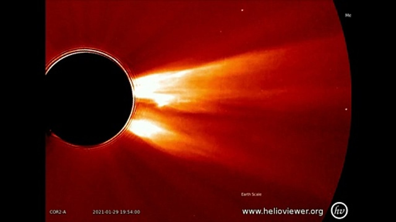 Something in stereo-A solar flare