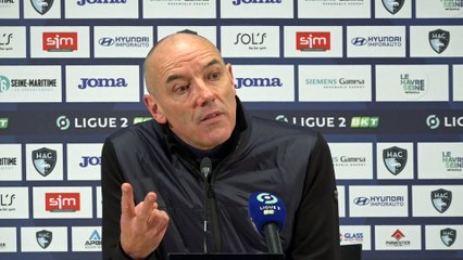 Après HAC - Nancy (1-1), réaction de Paul Le Guen