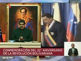 Presidente Maduro: Hace 22 años se escribió la nueva historia del siglo XXI en Venezuela, el inicio de la Revolución Bolivariana