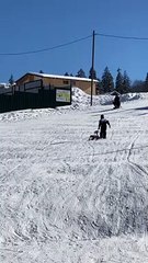 Downhill Sledding Ruins People's Walk