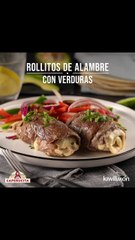 Rollitos de Alambre con Verduras