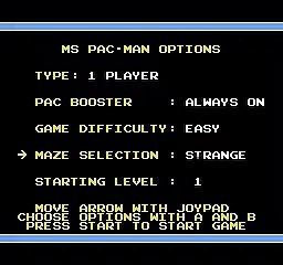 Ms. Pac-Man (NES, TENGEN) - Strange