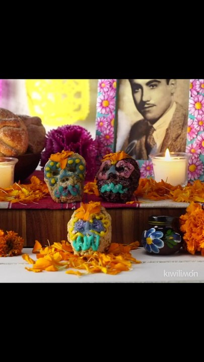 Calaveras de Cereal con Chocolate