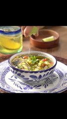 Sopa de Calabacitas con Chile Poblano