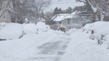 Northern New Jersey residents cleaning up after heavy snowfall