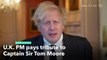 Boris Johnson Honors Captain Tom Moore as a 'Beacon of Hope for the World'