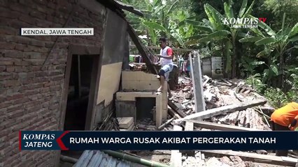 Rumah Warga Rusak Akibat Pergerakan Tanah