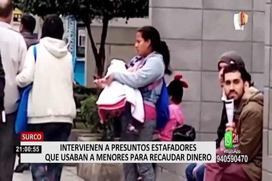 Surco: capturan a presuntos estafadores que utilizaban a menores