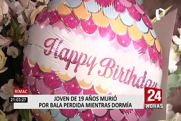 Rímac: familia de joven que murió por bala perdida esperan pronta justicia
