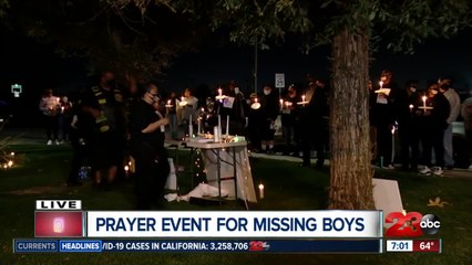 Prayer of hope happening for missing Cal City boys