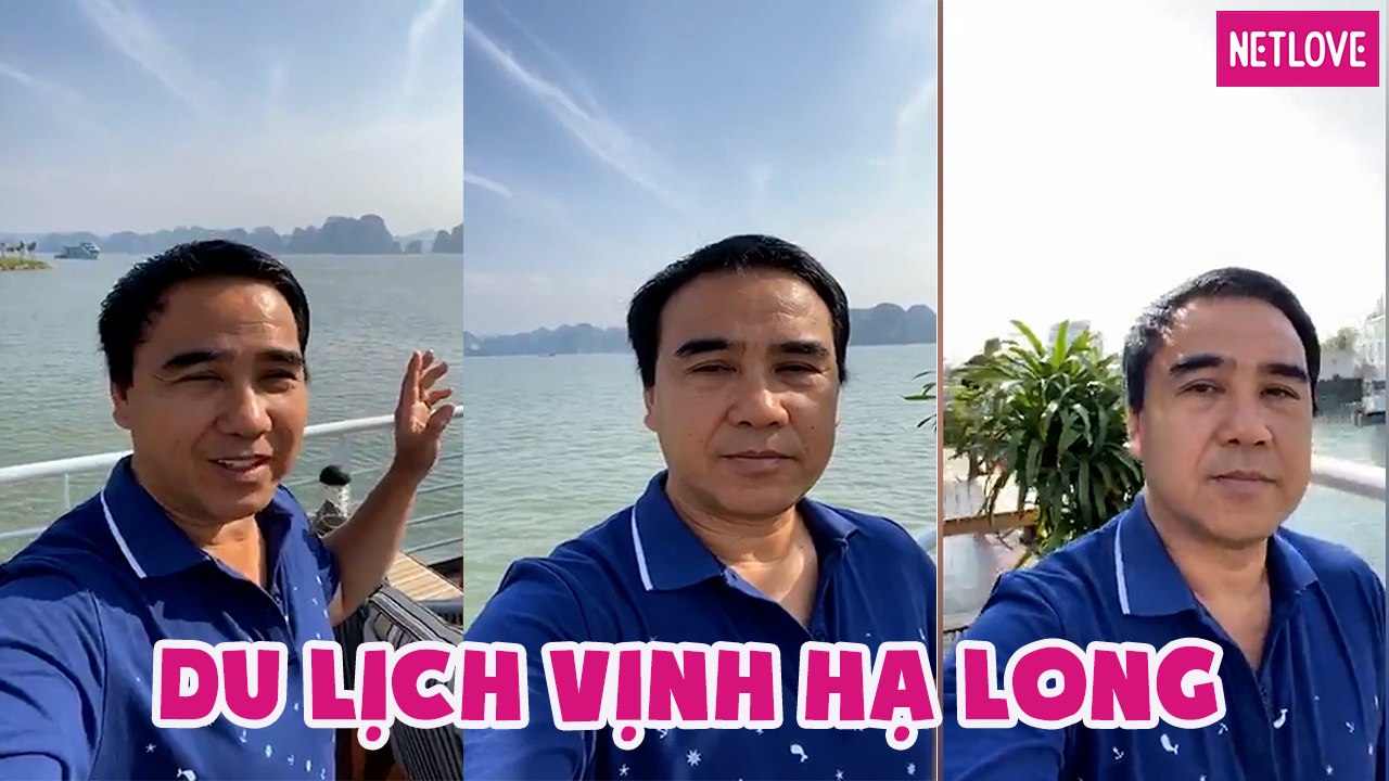 Hiếm khi có thời gian rảnh rỗi, Quyền Linh cùng gia đình đi du lịch Vịnh Hạ Long