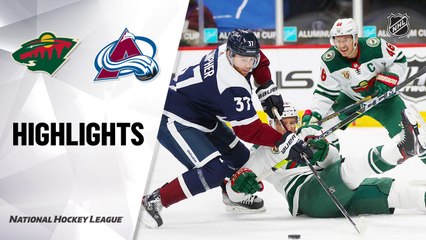 Wild @ Avalanche 2/2/21 | NHL Highlights