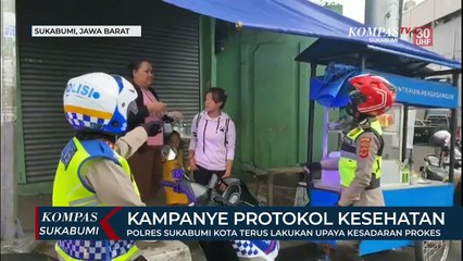 Polres Sukabumi Kota Terus Lakukan Upaya Kesadaran Prokes