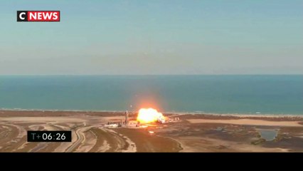 Un prototype de fusée SpaceX s'écrase à l'atterrissage