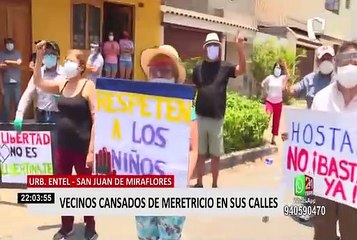 SJM: vecinos piden frenar definitivamente prostitución en urbanización Entel