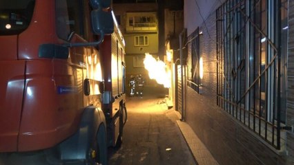 Doğalgaz kutusu büyük bir gürültü ile patladı