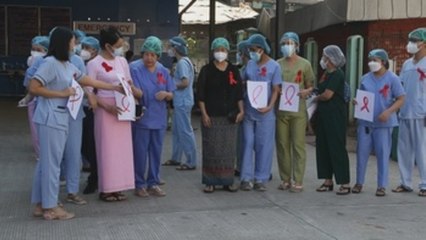 El personal de más 70 hospitales de Birmania en huelga de protesta por el golpe de Estado