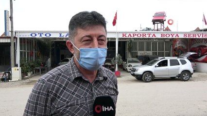 Sanayideki ‘uçan araba’ görenleri şaşırtıyor