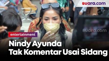 Nindy Ayunda Tak Komentar Usai Sidang Perceraian