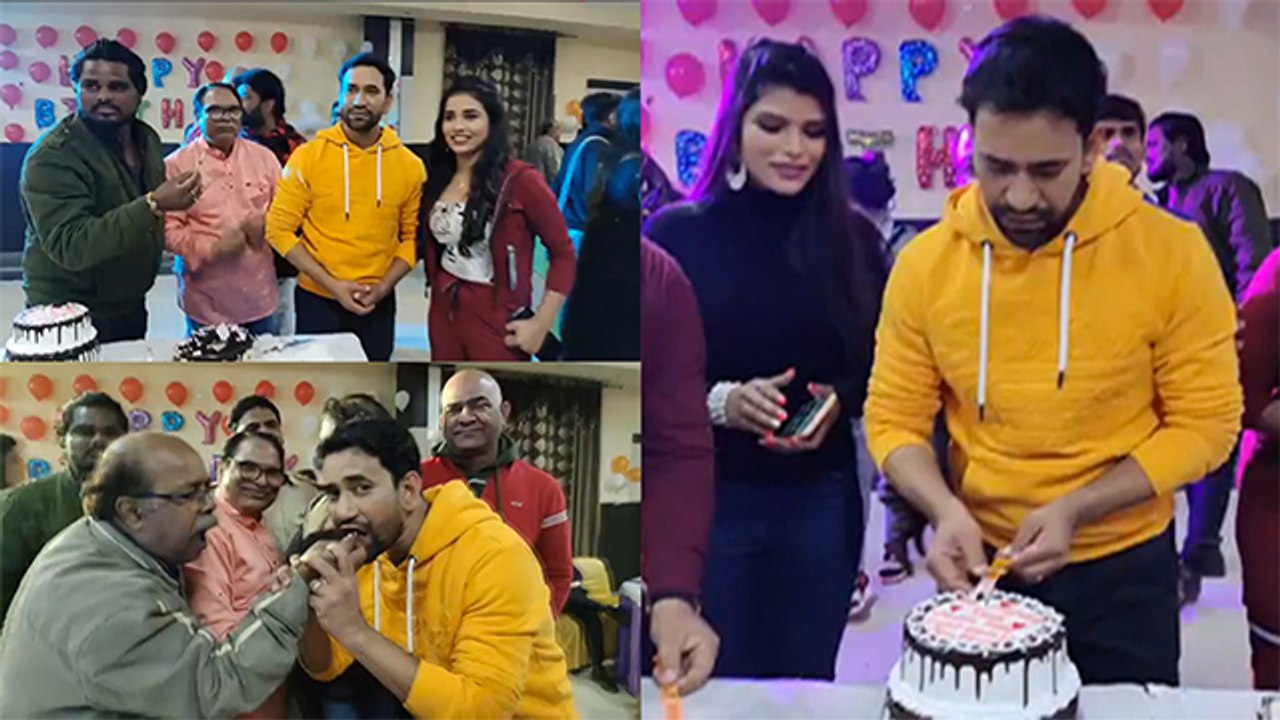 जुबली स्टार दिनेश लाल यादव निरहुआ के जन्मदिन पर लगा भोजपूरी सितारों का मेला