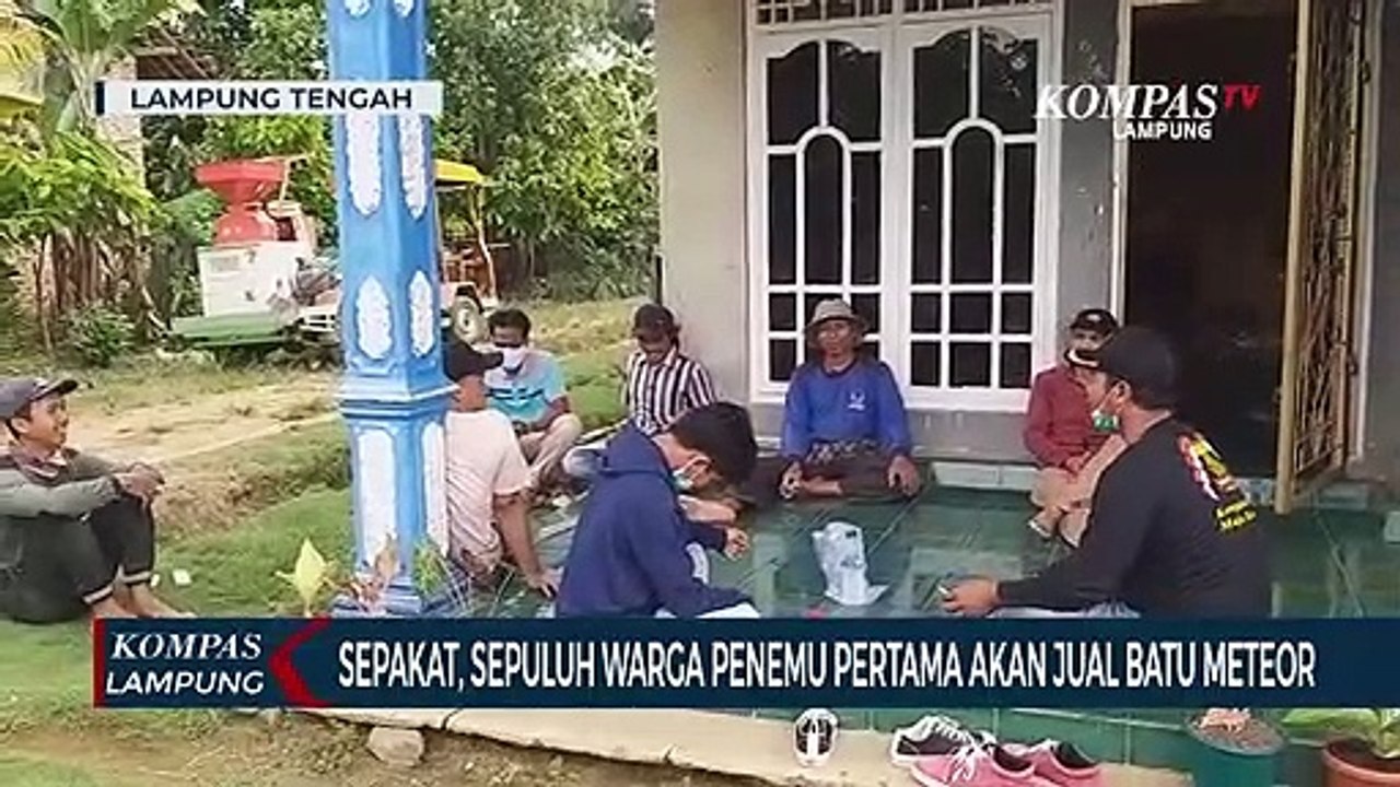 Sepakat! Sepuluh Warga Penemu Pertama Akan Jual Batu Meteor