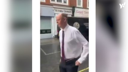 Video shows Chris Whitty being harassed and called 'liar' in the street