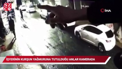 Beyoğlu’nda işyerinin kurşun yağmuruna tutulduğu anlar kamerada