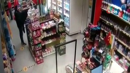 Benzin istasyonunda silahlı soygun!