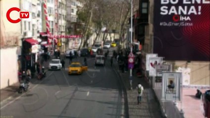 Beşiktaş’ta dehşet anları: Sürücü, gence çarpıp böyle kaçtı