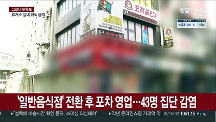 '일반음식점' 전환 후 포차 영업…43명 집단 감염