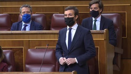 Pedro Sánchez a Casado: "Incluso Abascal le da lecciones de responsabilidad y sentido de Estado"