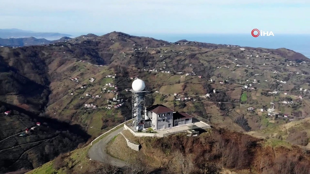 Doğu Karadeniz’in radar üsleri ile hava trafiği ve hava durumundaki değişiklikler önceden tespit ediliyor