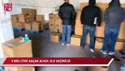 Ahır olarak kullanılan depoda 9 bin litre kaçak alkol