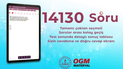 Lise öğrencileri için 15 bin soruluk mobil soru bankası