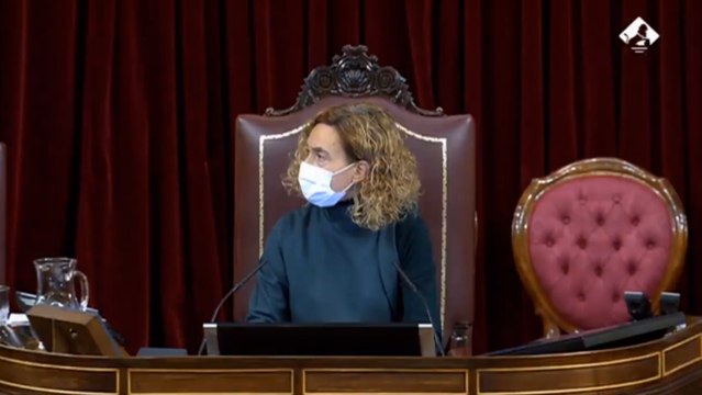 Batet reprende a diputados del PP: No se escondan tras las mascarillas