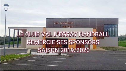 Remerciement aux sponsors saison 2019/2020