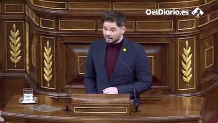 Las tres cosas que sorprendieron a Rufián cuando llegó a Madrid: el agua, que le llamasen nacionalista y la imagen de Iceta