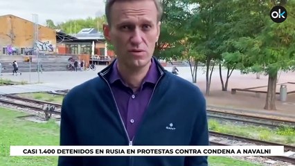 El Gobierno de Putin detiene a 1.400 personas durante las protestas en favor de Navalni