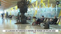 España perdió un 77% de turistas extranjeros en 2020 por el Covid y vuelve a niveles de 1969