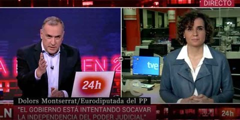 Dolors Montserrat (PP) frena en seco a 'El Lechero' y su indisimulada defensa del Gobierno de Sánchez: "¡Eso lo dice usted!"