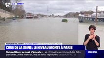 Crue de la Seine: la voie Georges Pompidou sous les eaux à Paris