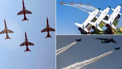 Aero India show : 3 రోజుల పాటు కొనసాగనున్న ఏరో ఇండియా షో, కనువిందు చేస్తున్న విమానాలు, ఫైటర్‌జెట్స్!