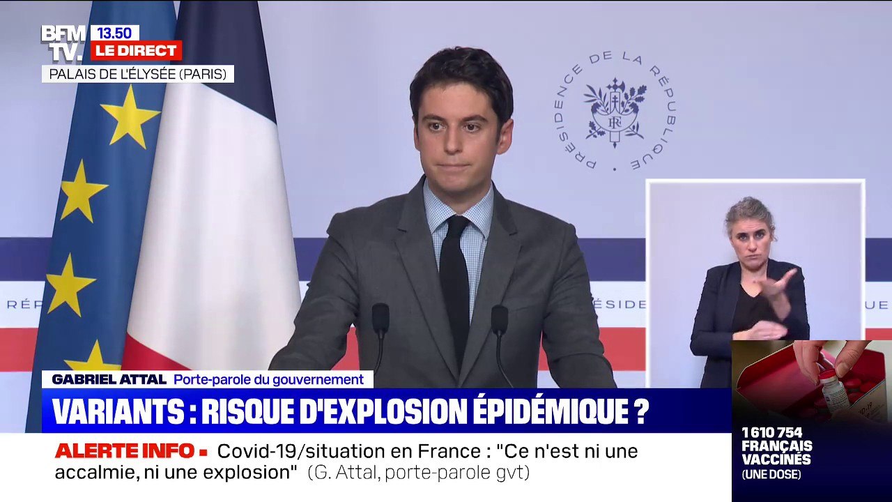 Gabriel Attal: "Nous prendrons toujours les mesures nécessaires au moment où c'est nécessaire"