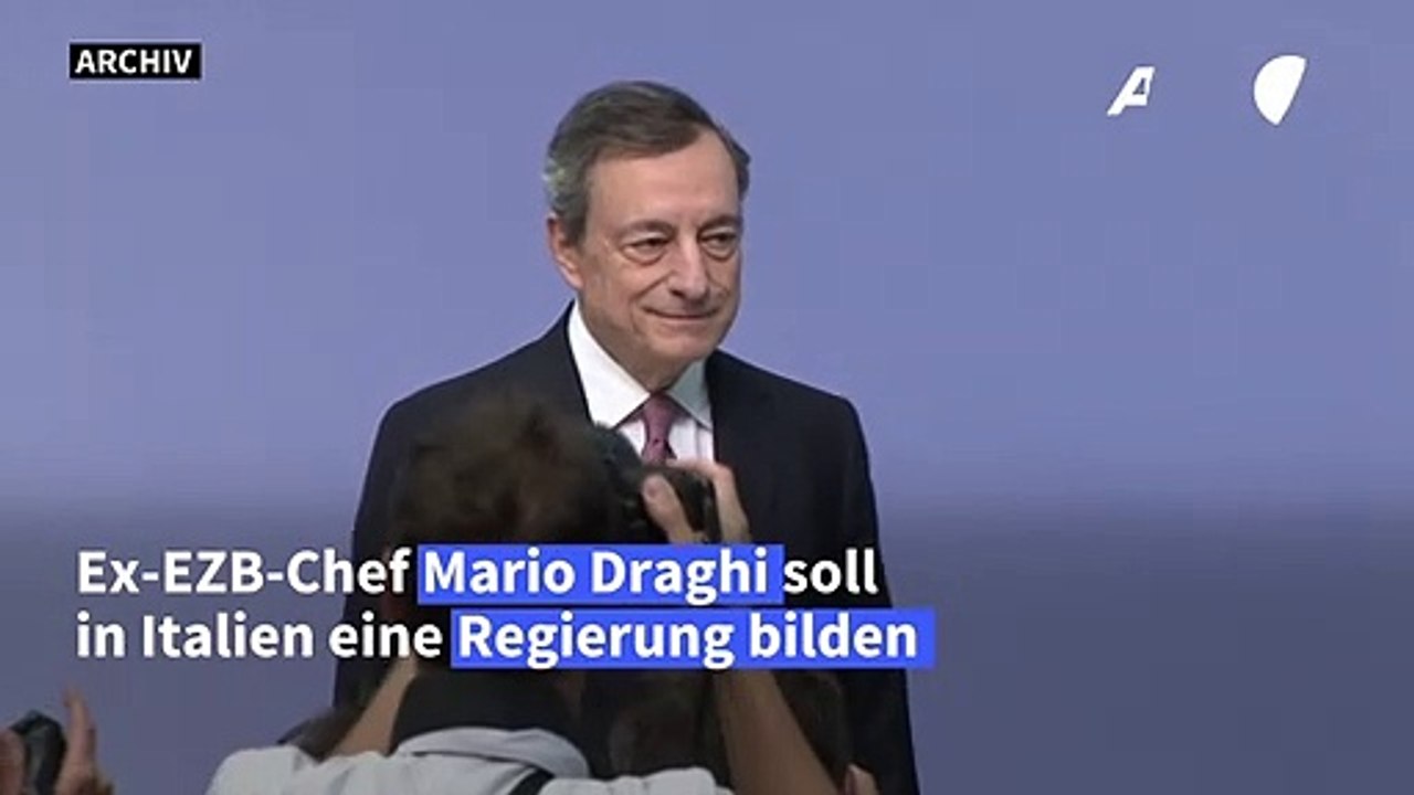 Draghi mit Regierungsbildung in Italien beauftragt