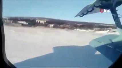 Kalkış sırasında düşen uçak saniye saniye görüntülendi