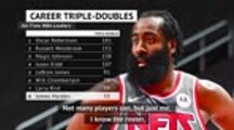 Harden climbs to 8th in NBA triple-double standings
