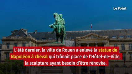 Rouen : un mystérieux coffre retrouvé caché dans une statue de Napoléon
