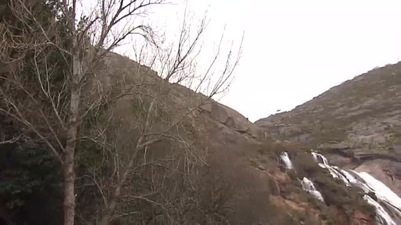 Espectacular imágen de la cascada de Ézaro (La Coruña) por las precipitaciones