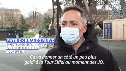 Download Video: Pour les JO 2024, la Tour Eiffel s'offre une cure de jouvence