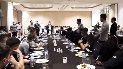 Ahmet Nur Çebi, takımı maç öncesinde ziyaret etti